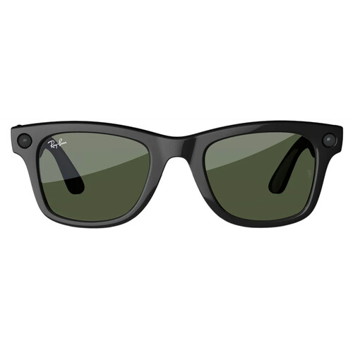 Meta Ray-Ban Wayfarer Glasses (Shiny Black, Standard)