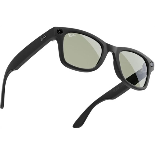 Meta Ray-Ban Wayfarer Glasses with Transitions (Matte Black, Standard)