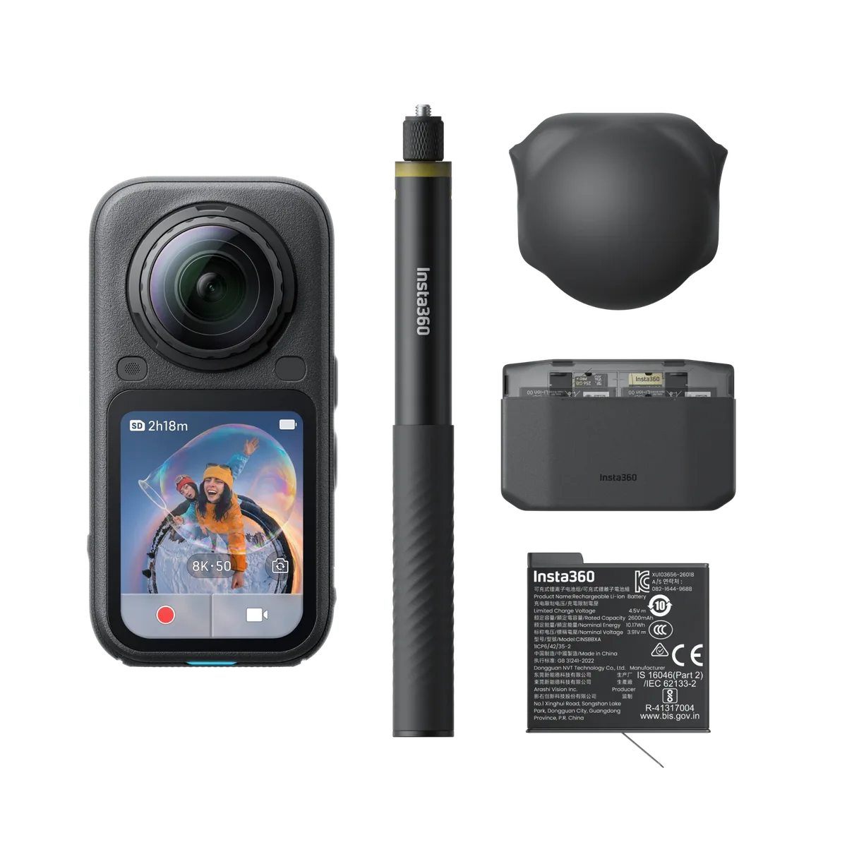 Insta360 X6 360° 8K Camera Essentials Bundle (Midnight Black)