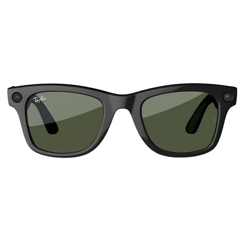 Meta Ray-Ban Wayfarer Glasses (Shiny Black, Standard)