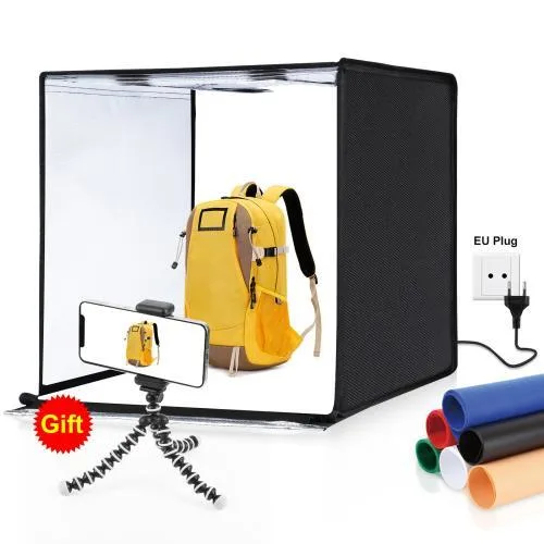 PULUZ Photo Studio Light Box Portable 60 x 60 x 60 cm Light Tent LED